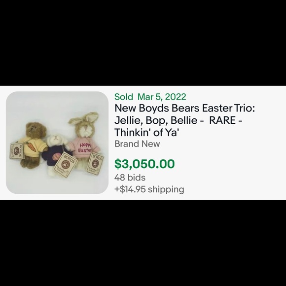 SALE! HUGE LOT! MUST READ!! Retired Lot of 40 Boyd’s Bears Plush Mini Bears - Picture 8 of 10